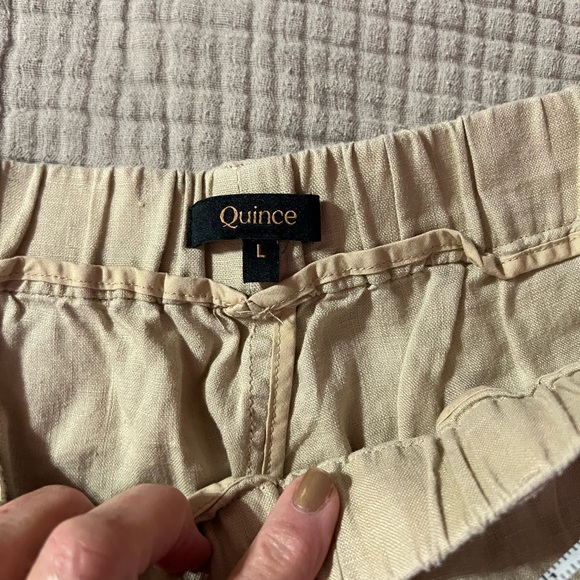 WOMEN’s 100% LINEN Cream Pants - Picture 6 of 8